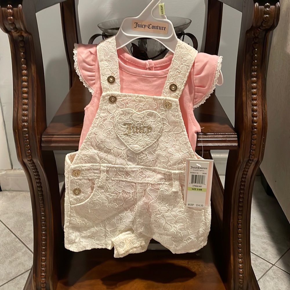 Juicy Couture Baby Girl Lace Romper